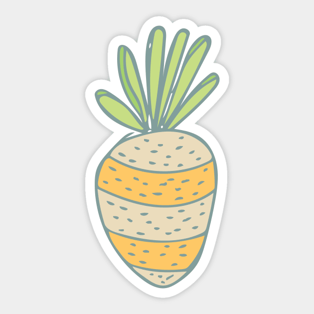 Turnip Sticker by Jacqueline Hurd